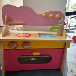 Emily Rose Pink and Yellow Toy Kitchen Set